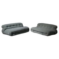 Soriana Two-Seater Sofa by Afra & Tobia Scarpa for Cassina, Italy, 1970s