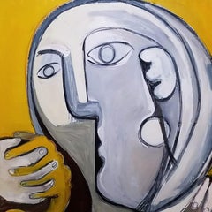 "Don't Tell Me It Doesn't Matter", Abstract Expressionist Oil Painting