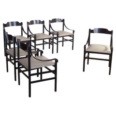 Sormani Italian Midcentury Set of Six Chairs