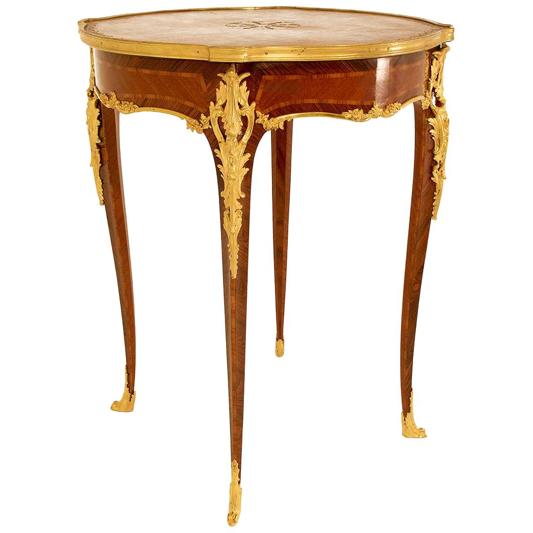 Sormani, Louis XV Style Pedestal Table, Late 19th Century