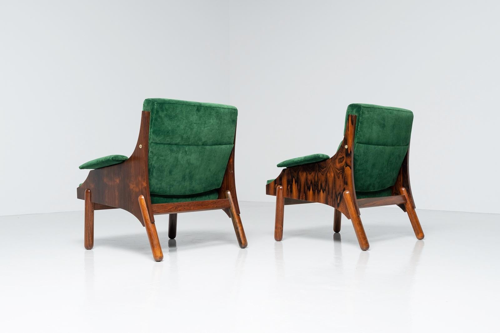 Italian Sormani Lounge Chairs Pair, Italy, 1965 For Sale
