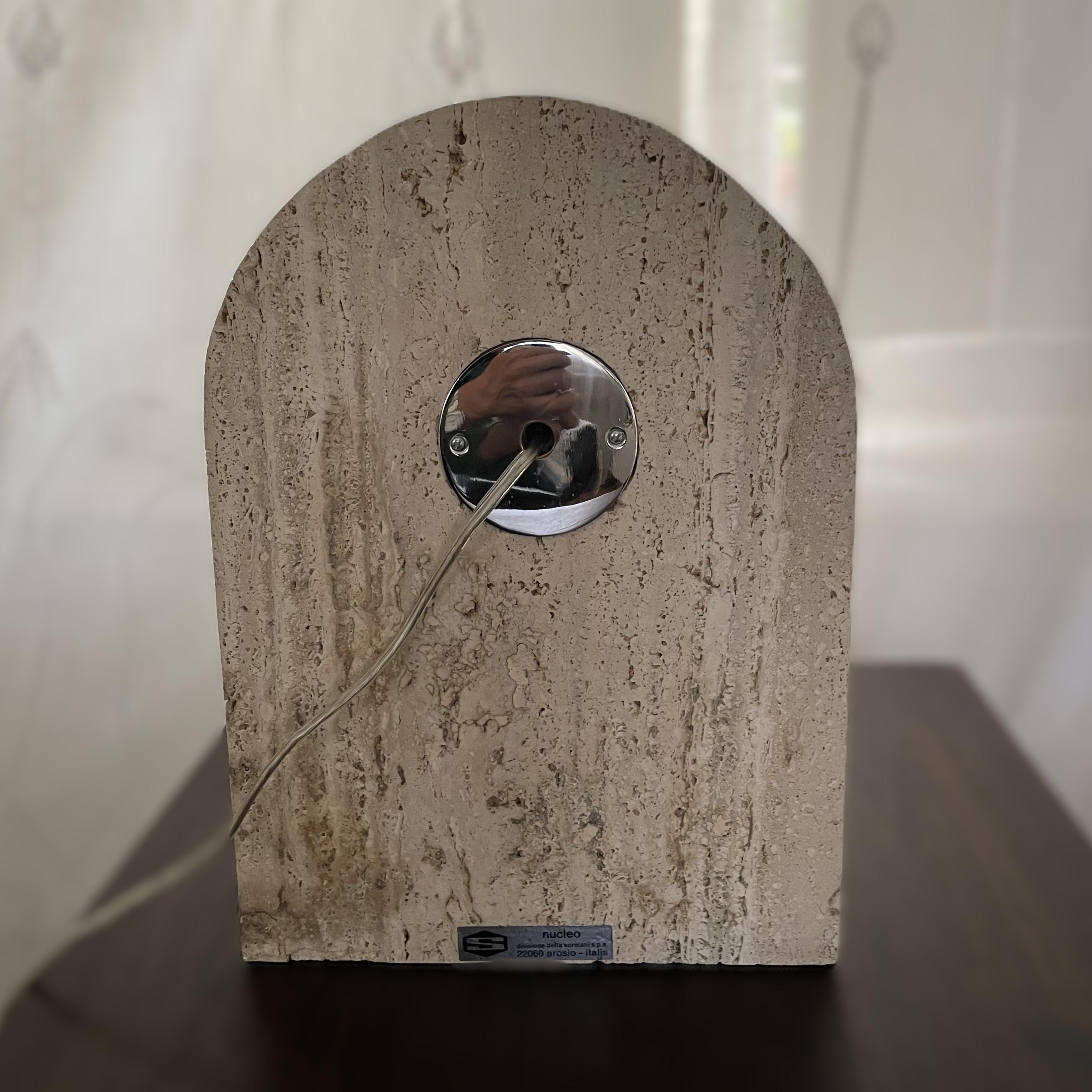 Sormani Nucleo Travertine Table Lamps by G. Cesari, 1970s, Italy – Set of 2 en venta 2