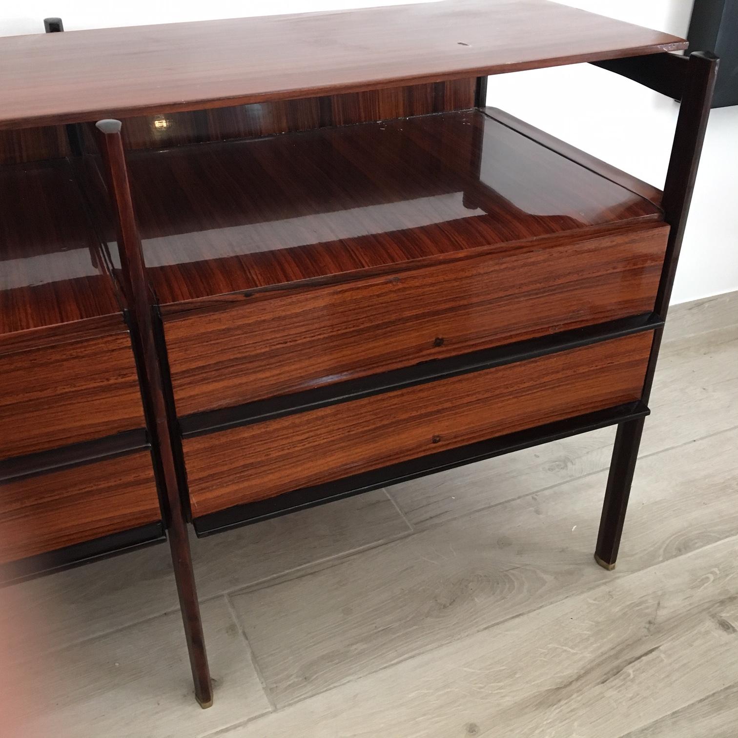 Italian Sormani Rosewood Chest of Drawers / Credenza, 1960s