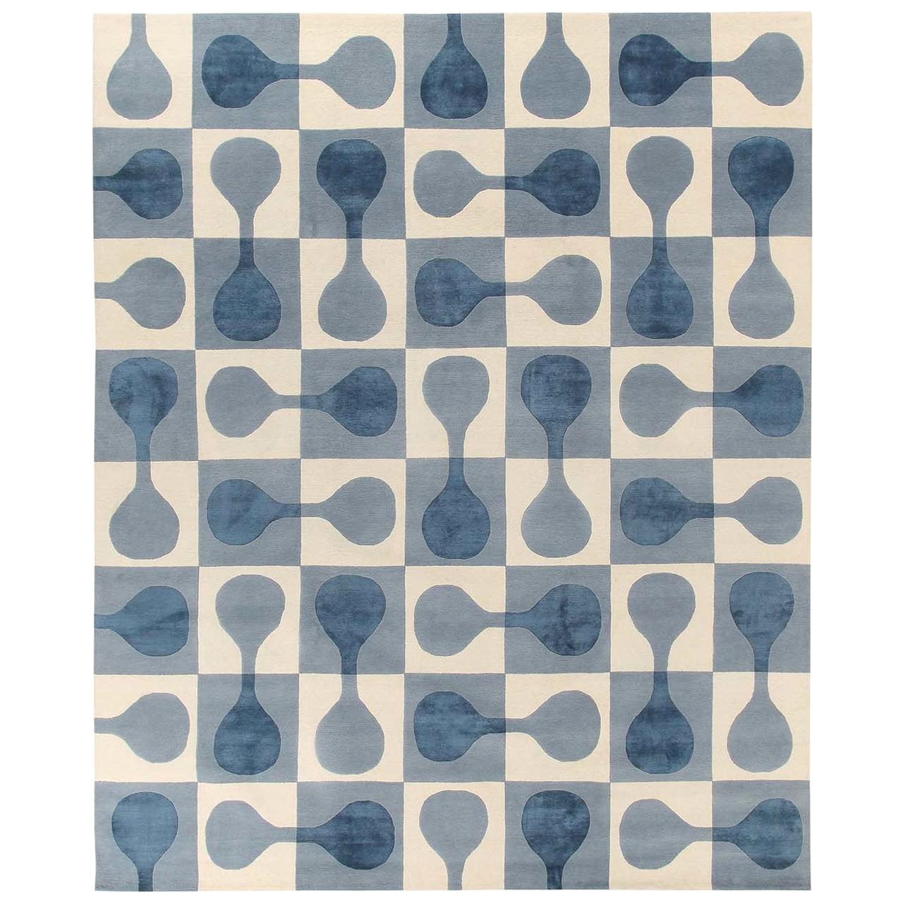 Sorrento Blue Carpet by Gio Ponti For Sale