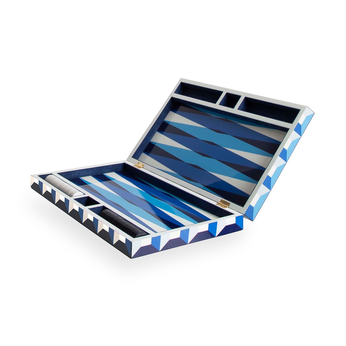American Sorrento Lacquer Backgammon Set