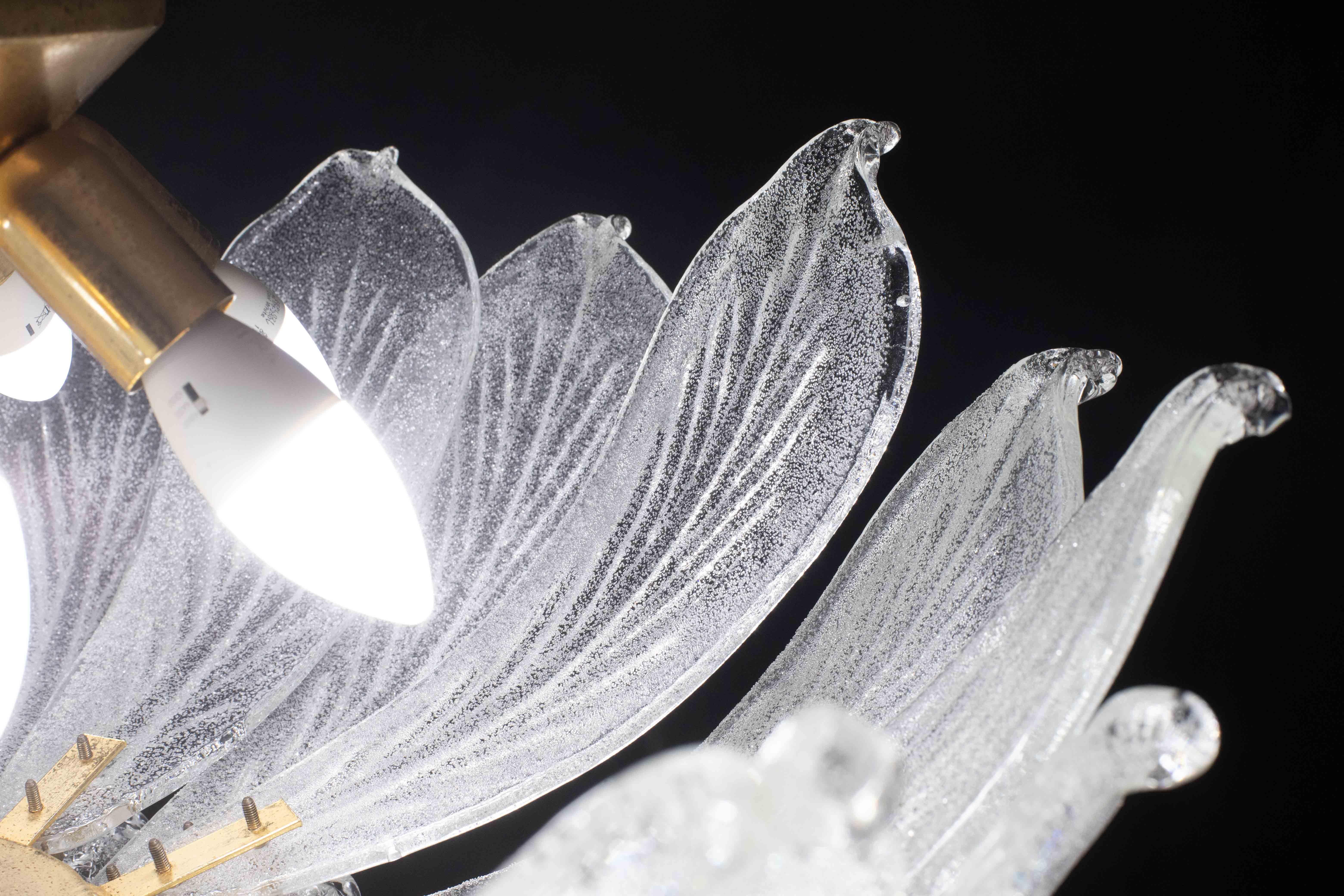 Sorrento, Monumental Italian Murano Glass Ceiling Light or Chandelier, 1970s For Sale 2