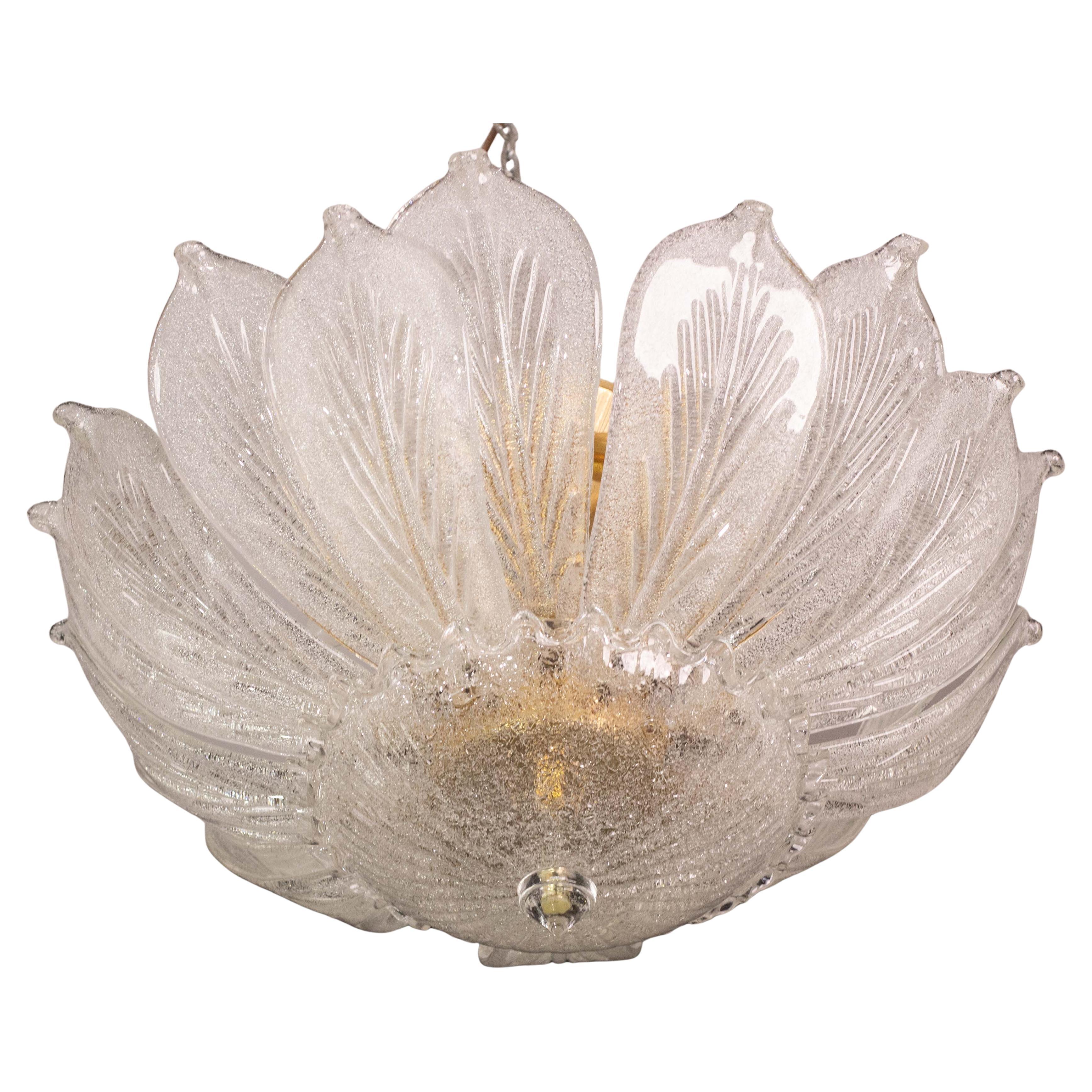 Sorrento, Monumental Italian Murano Glass Ceiling Light or Chandelier, 1970s