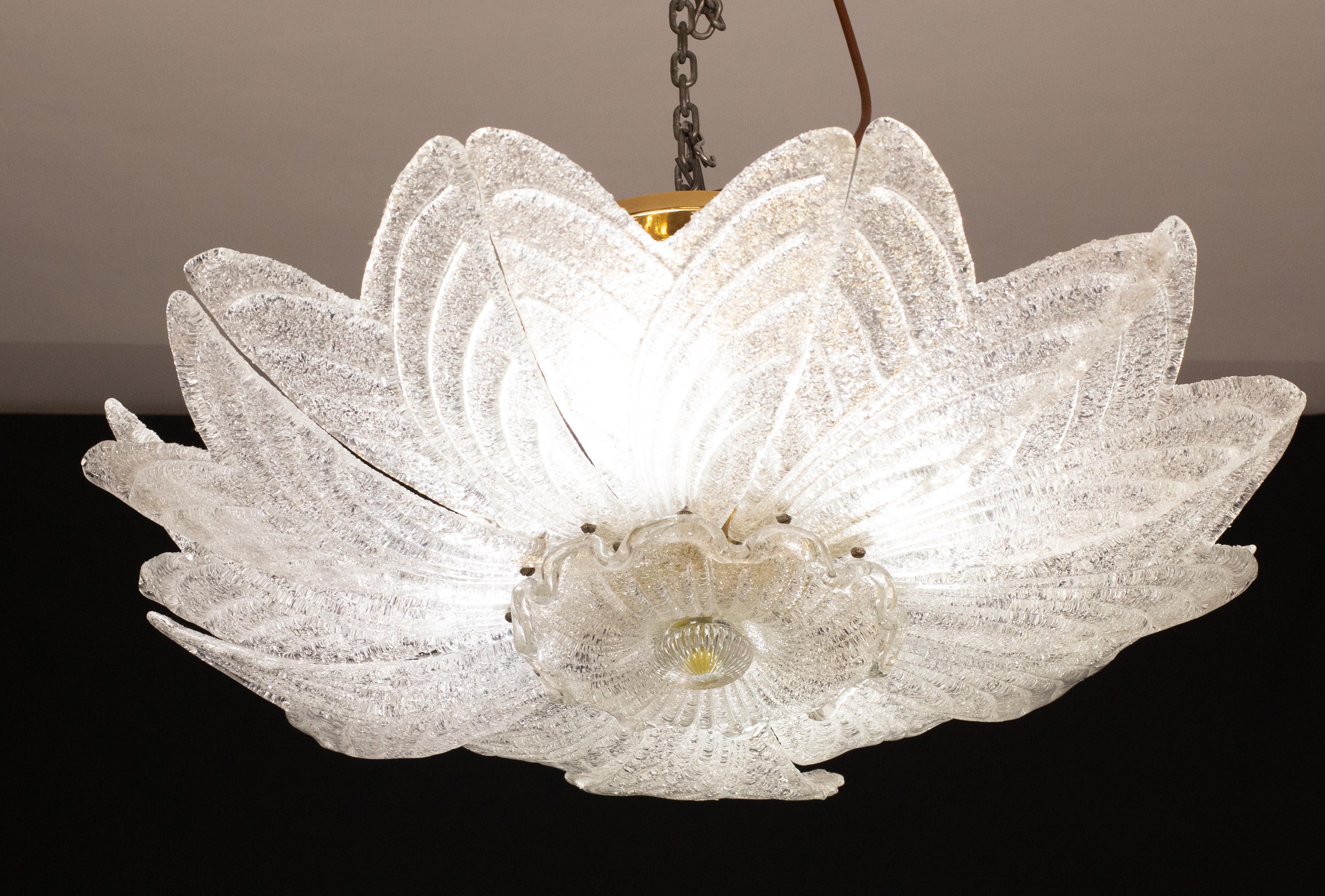 Sorrento, Set of 2 Murano Glass Ceiling Light and Set of 4 Wall light For Sale 6