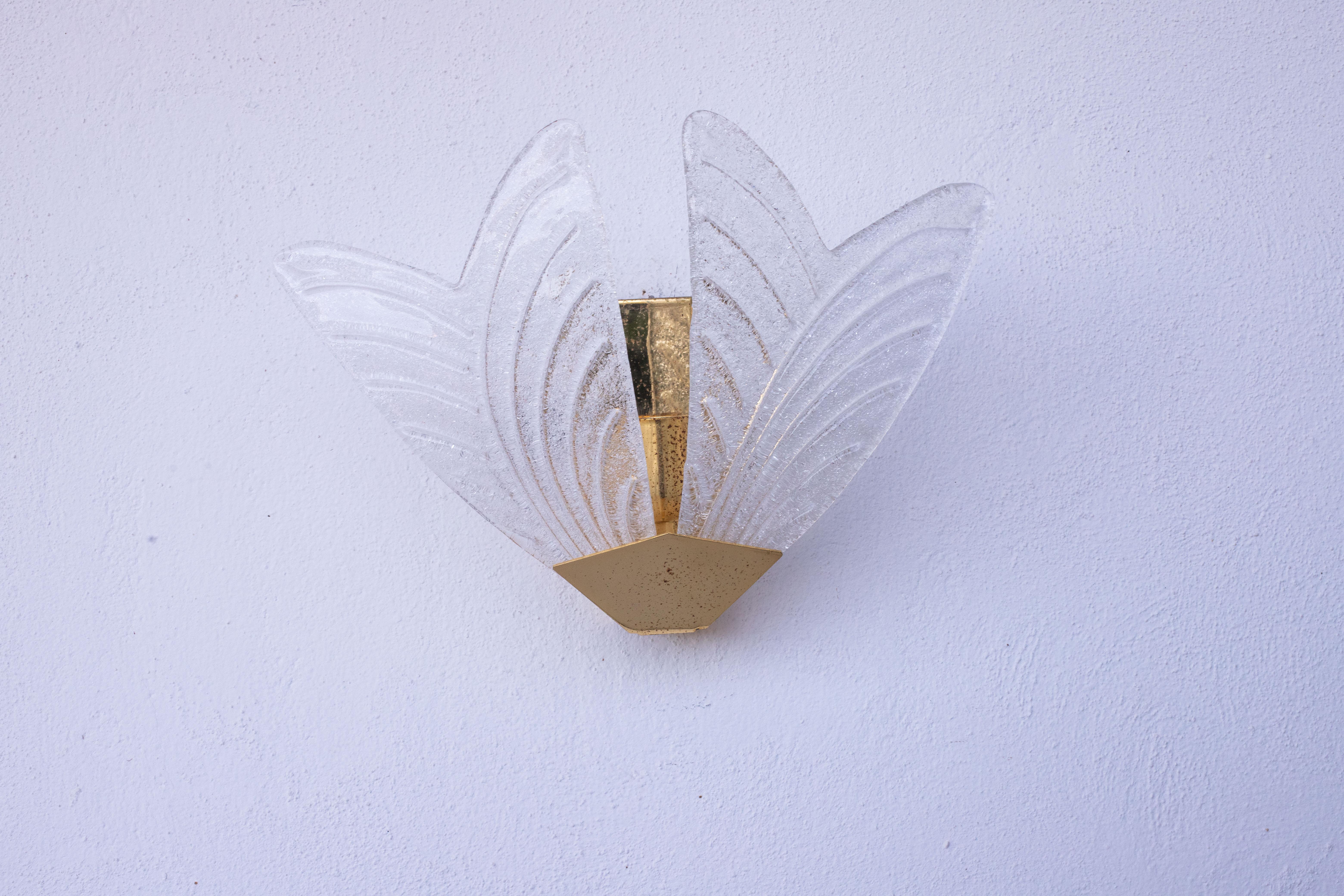 Sorrento, Set of 2 Murano Glass Ceiling Light and Set of 4 Wall light For Sale 9