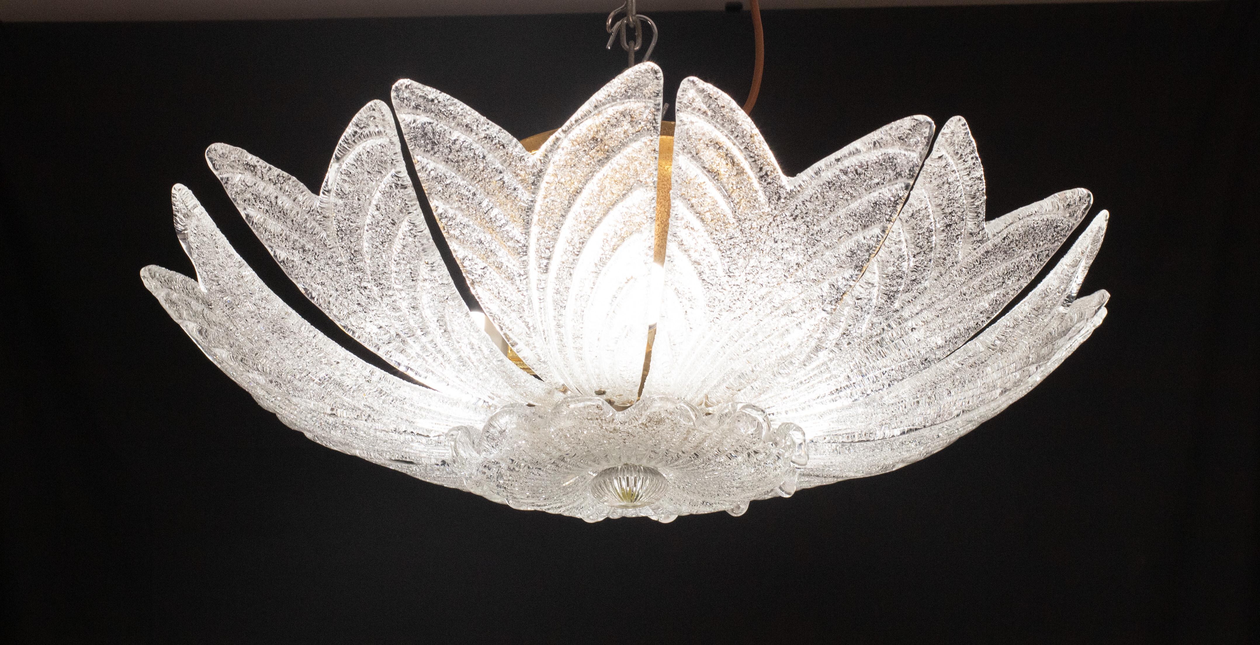 Sorrento, Set of 2 Murano Glass Ceiling Light and Set of 4 Wall light In Good Condition For Sale In Roma, IT