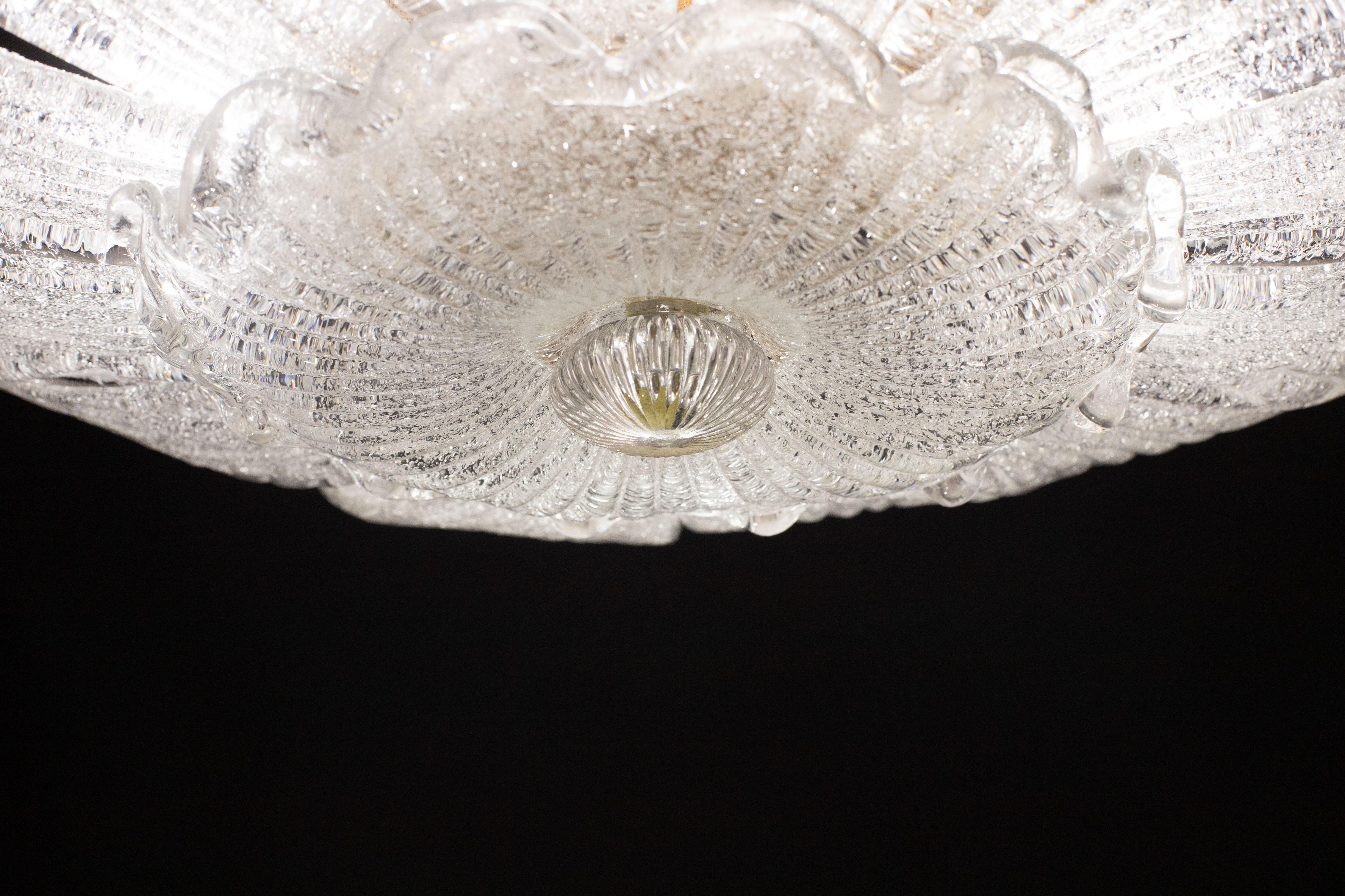 Sorrento, Set of 2 Murano Glass Ceiling Light and Set of 4 Wall light For Sale 2