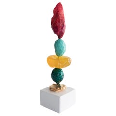 Sorrento TOTEM Sculpture in Clay, Resin, and Wood by Ashley Hicks, 2018
