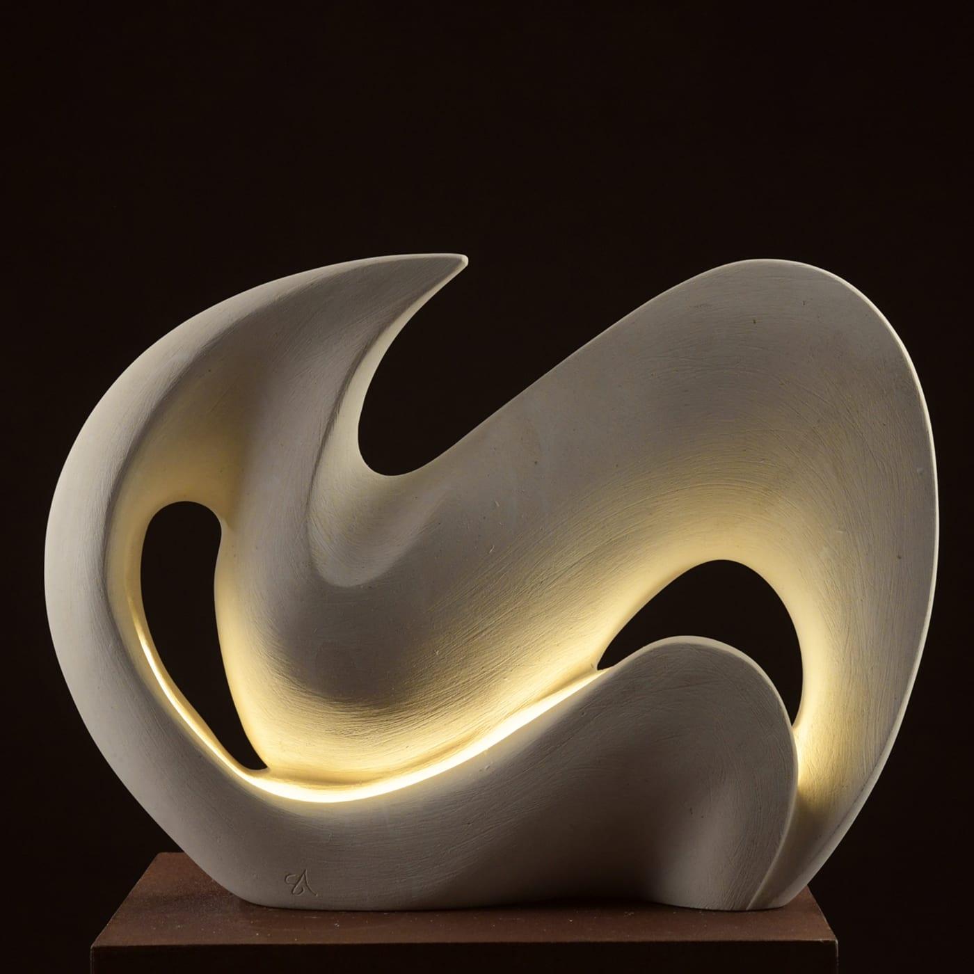 Sorriso del mare Lecce Stone light Sculpture For Sale 5