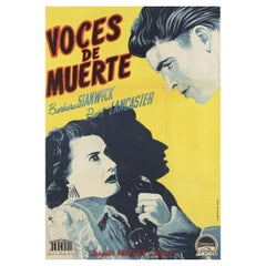 Sorry, Wrong Number 1950 Spanish B1 Film Poster