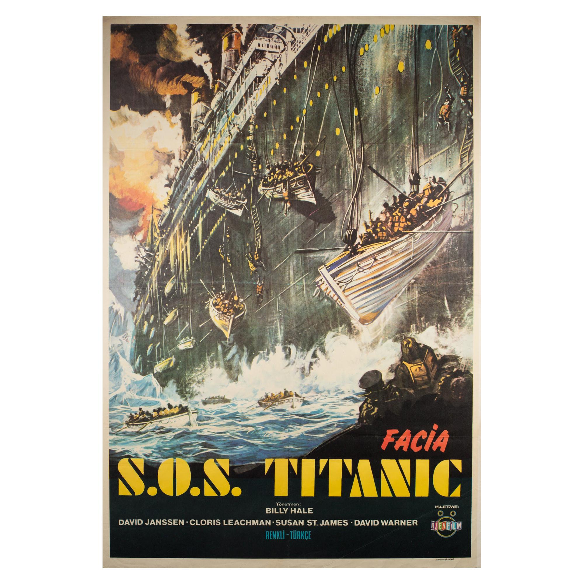 S.O.S. Titanic 1979 Turkish 1 Sheet Film Poster