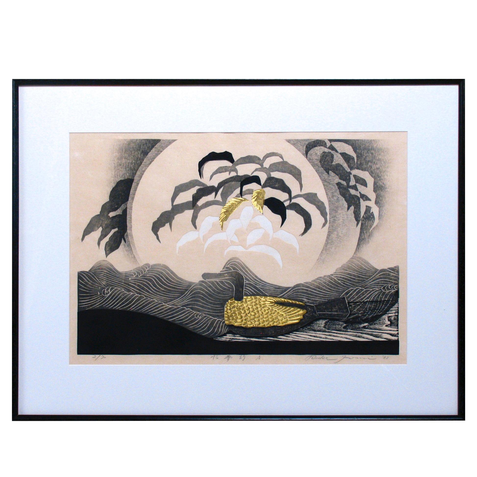 Sosaku Hanga, Japanese Woodblock Print by Reika Iwami For Sale