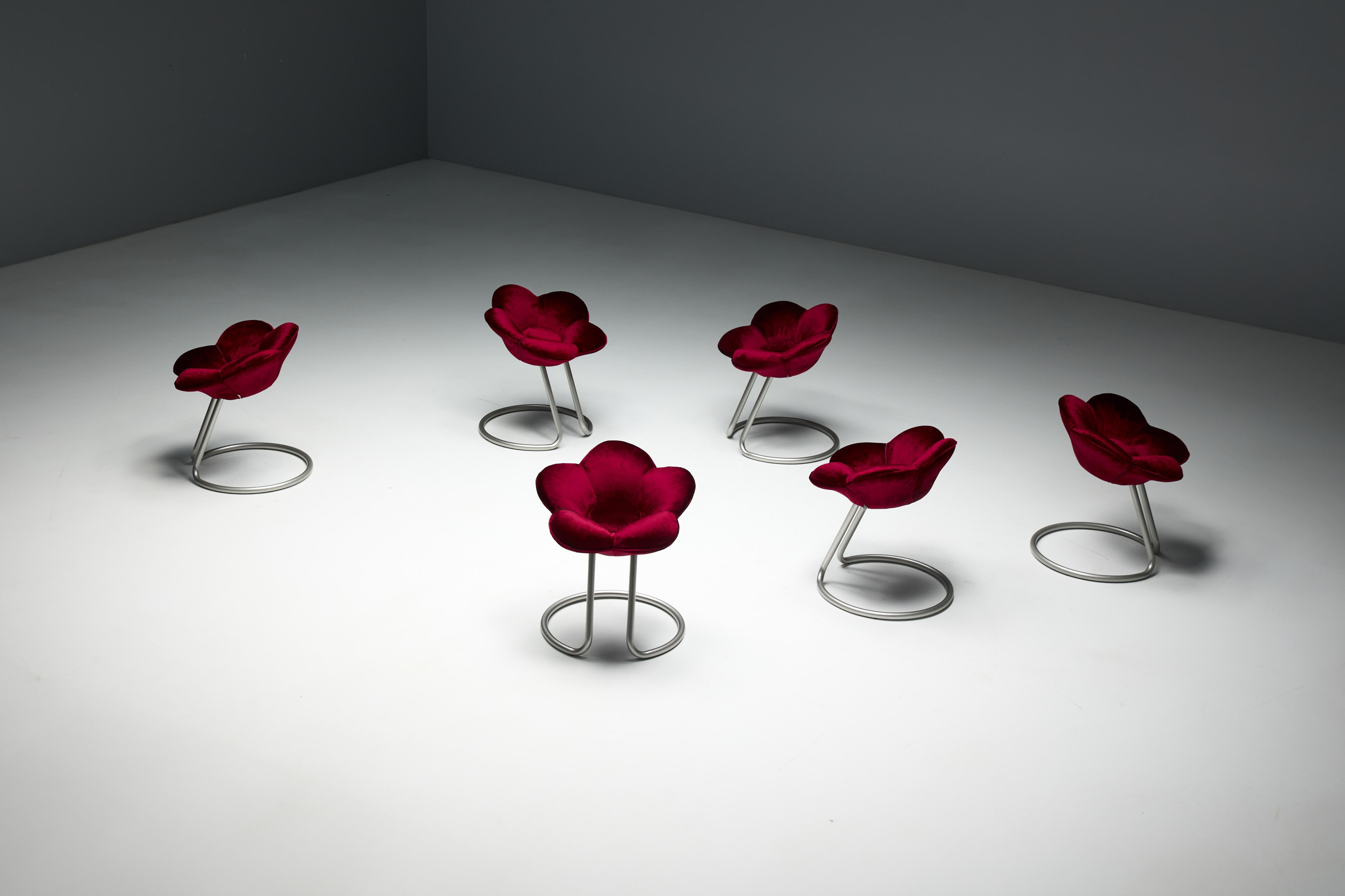 Italiano Soshun Flower Stools by Masanori Umeda for Edra, Italy, 1990s in vendita