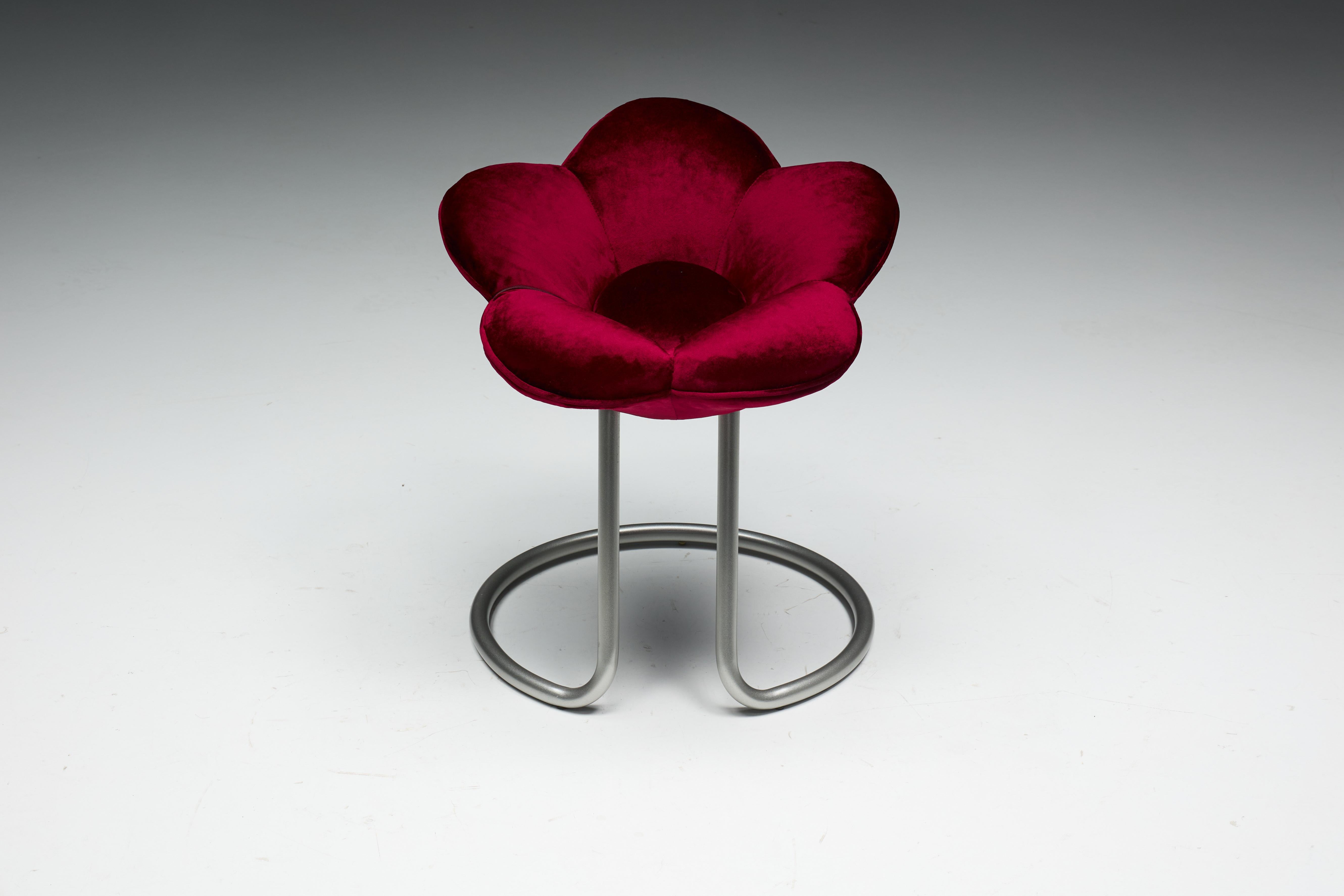 Metallo Soshun Flower Stools by Masanori Umeda for Edra, Italy, 1990s in vendita