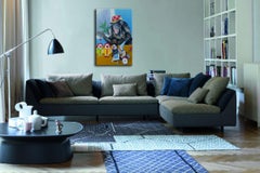 Clown, Painting, Oil on Canvas