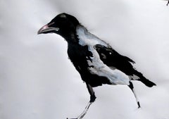 crow, Painting, Acrylic on Paper