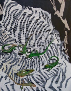 Reptiles, Painting, Oil on Canvas