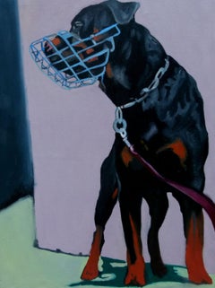 ROTTWEILER, Painting, Oil on Canvas