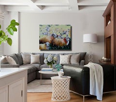 sheep, Painting, Oil on Canvas