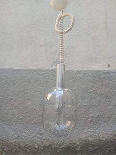 Bilobo" Hängeleuchte aus Bollicine-Glas - Afra & Tobia Scarpa - Flos - 1960s