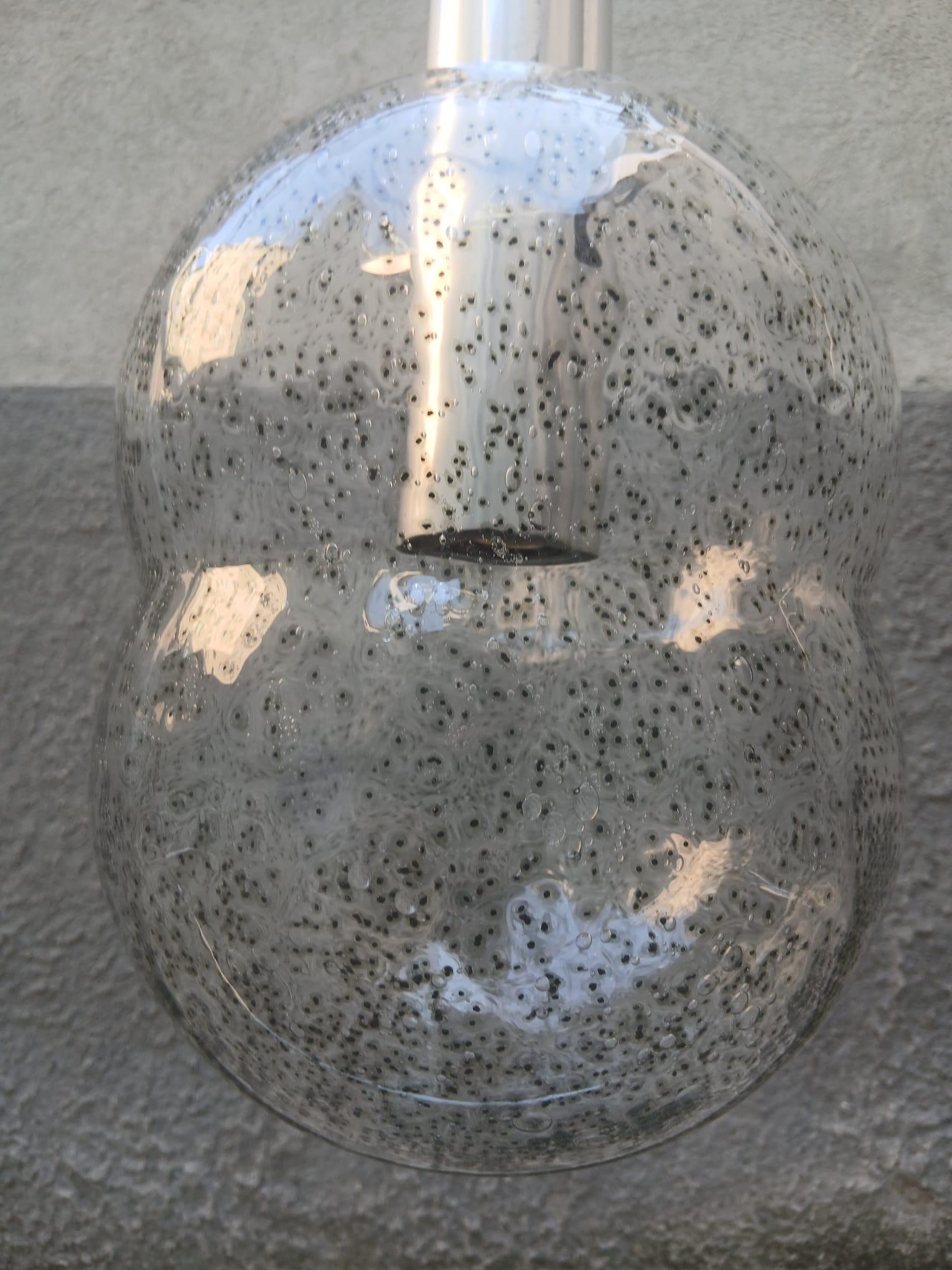 Italian Sospensione “Bilobo” in Vetro Bollicine - Afra & Tobia Scarpa - Flos - Anni ’60 in vendita