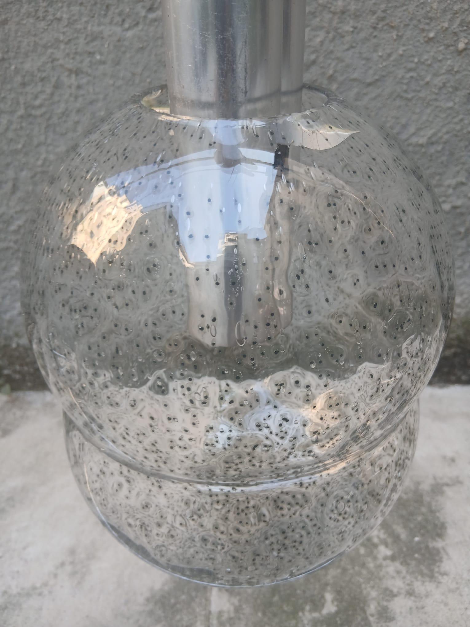 Vetro di Murano Sospensione “Bilobo” in Vetro Bollicine - Afra & Tobia Scarpa - Flos - Anni ’60 in vendita