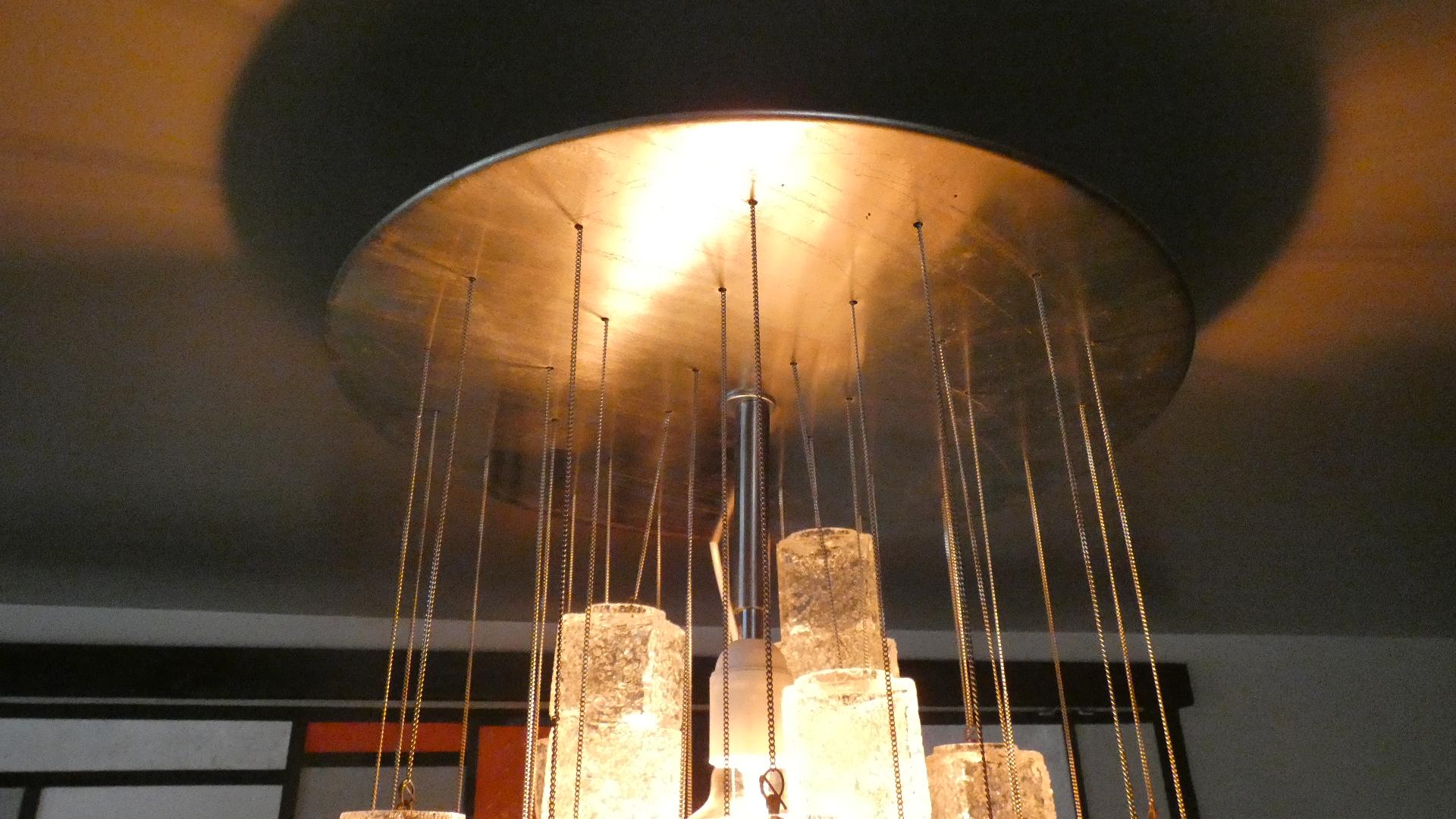 Italian Suspension lamp Ice Cubic Murano by Zeroquattro Milano Studio for FontanaArte - 1970 For Sale