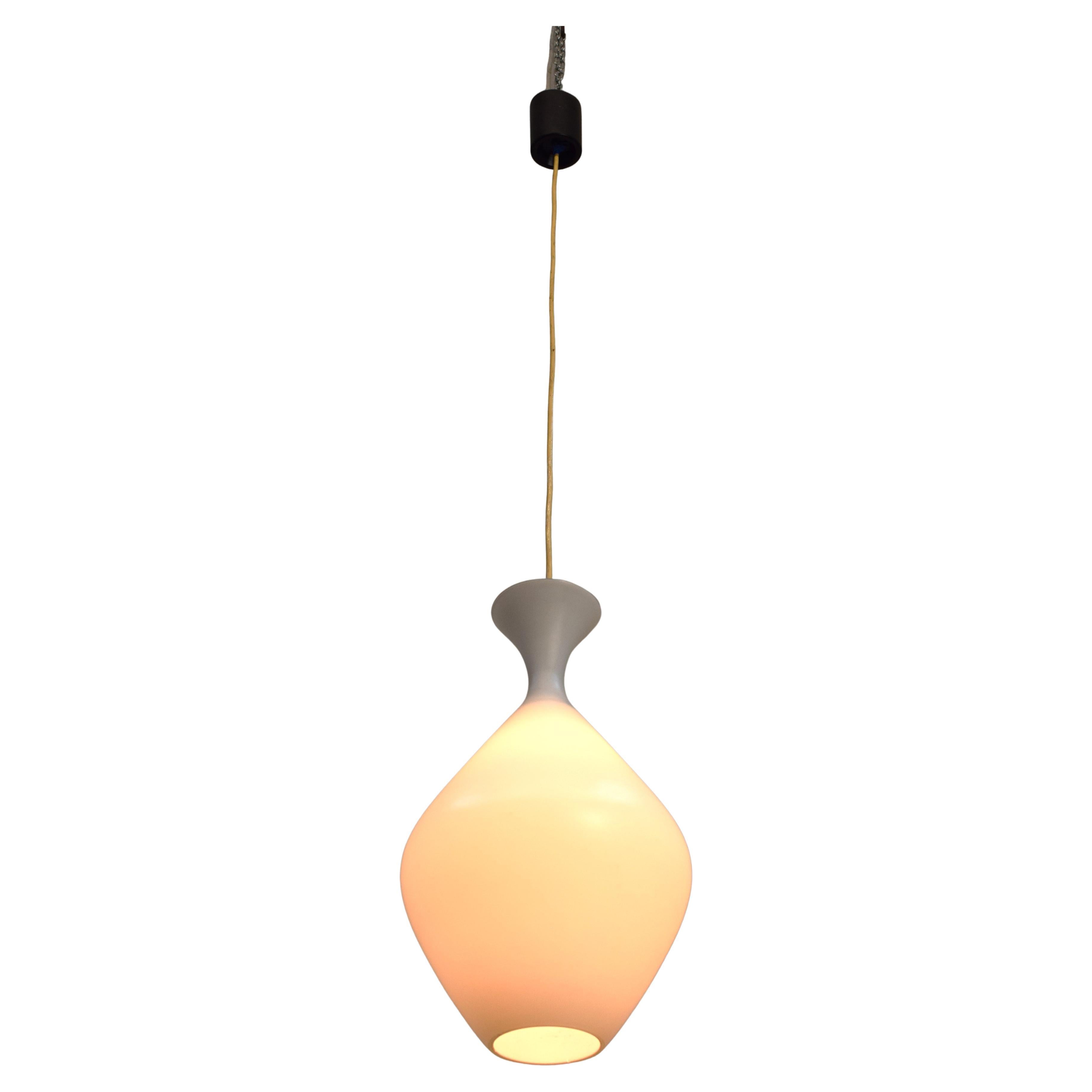 Glass hanging lamp, Italy, 1960s.