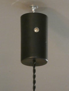 Mid-Century suspension lamp in methacrylate and brass, Stilnovo