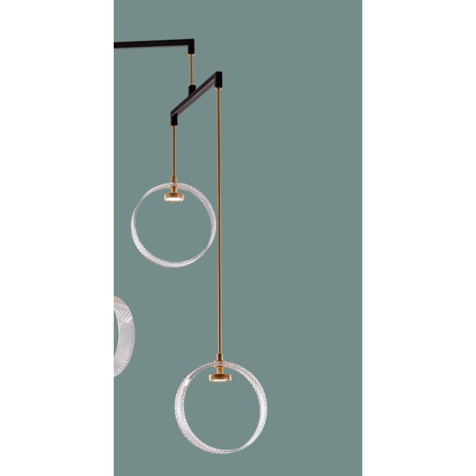 Italiano Lampada a sospensione Sospeso S5 di Euroluce Lampadari in vendita