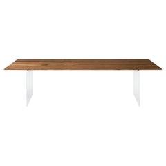 Sospeso Solid Wood Table, Walnut in Hand-Made Natural Finish, Contemporary