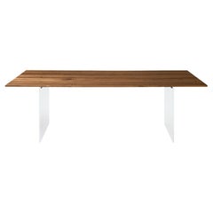 Sospeso Solid Wood Table, Walnut in Hand-Made Natural Finish, Contemporary