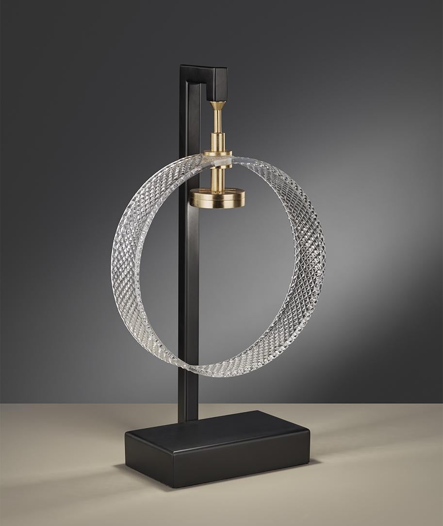 Sospeso Table Lamp by Euroluce Lampadari
Dimensions: D 11 x W 20 x H 35 cm.
Materials: Metal and glass.

Available in different colors. Prices may vary. All our lamps can be wired according to each country. If sold to the USA it will be wired for