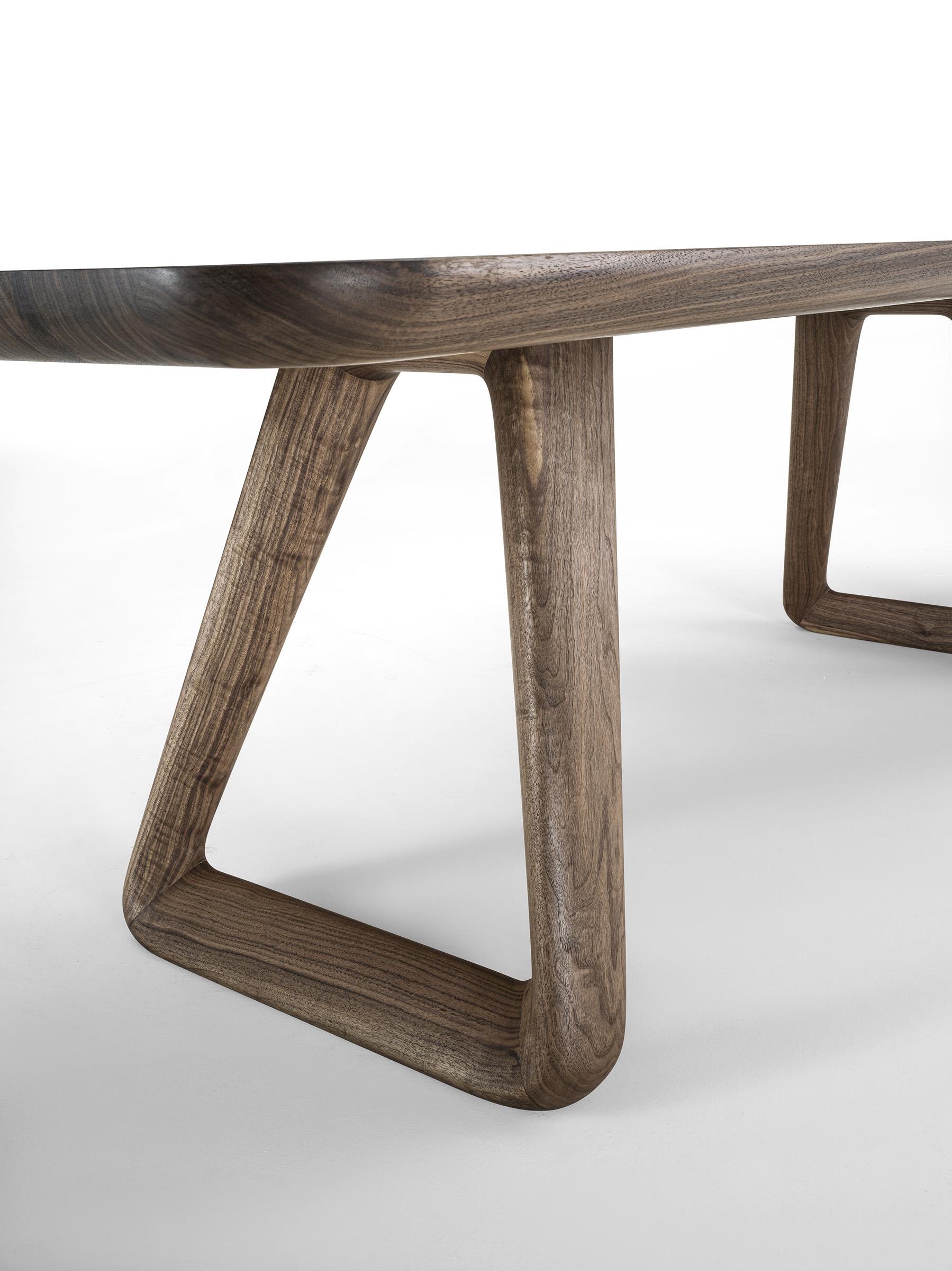 Sospiro Wood Dining Table, Designed by Claudio Bellini, Made in Italy For Sale 2