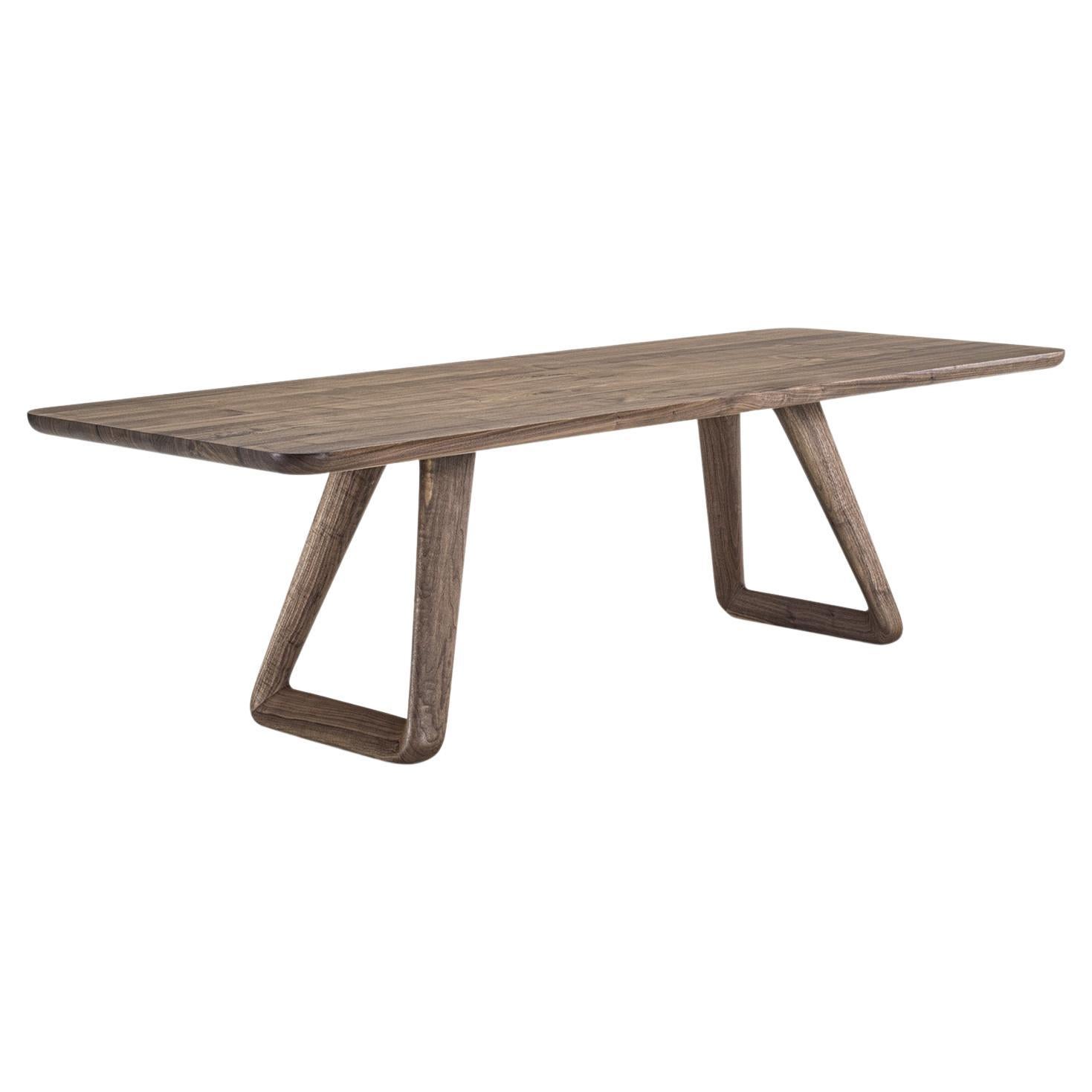 Table de salle à manger en bois Sospiro, conçue par Claudio Bellini, fabriquée en Italie 