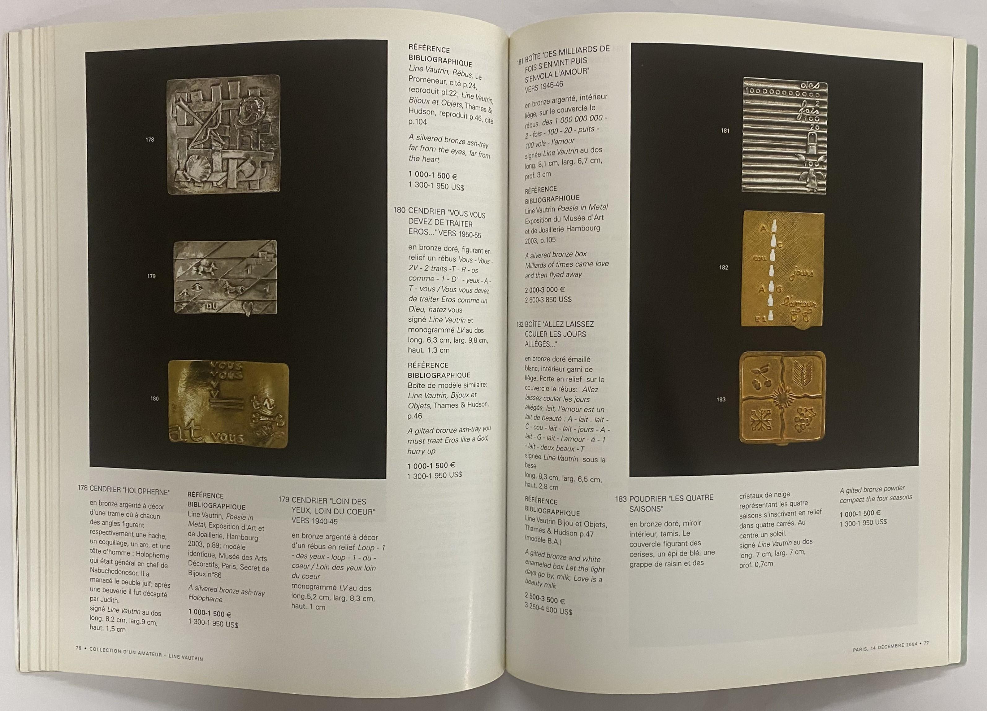 Sothby's Line Vautrin : Collection D'un Amateur (Livre) en vente 4