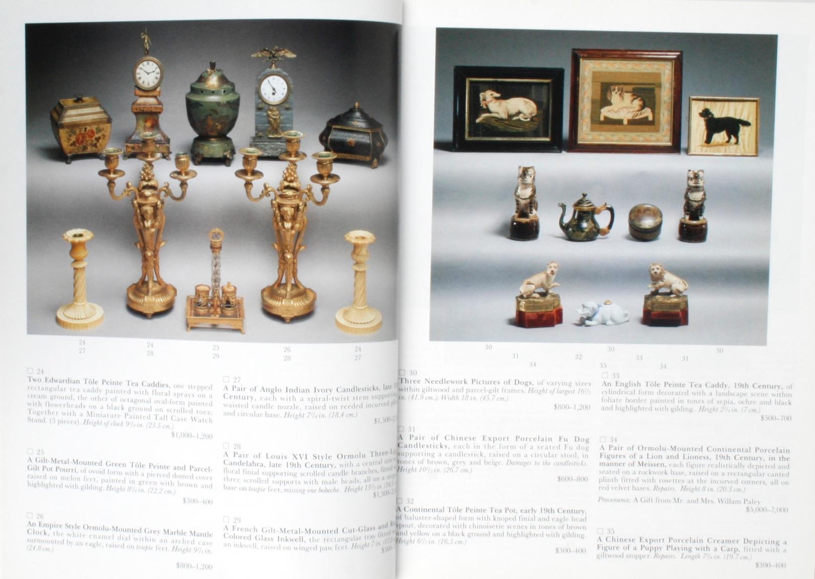 Sotheby's 1995 Catalogue, Property from the Collection of the Late Sister Parish 4