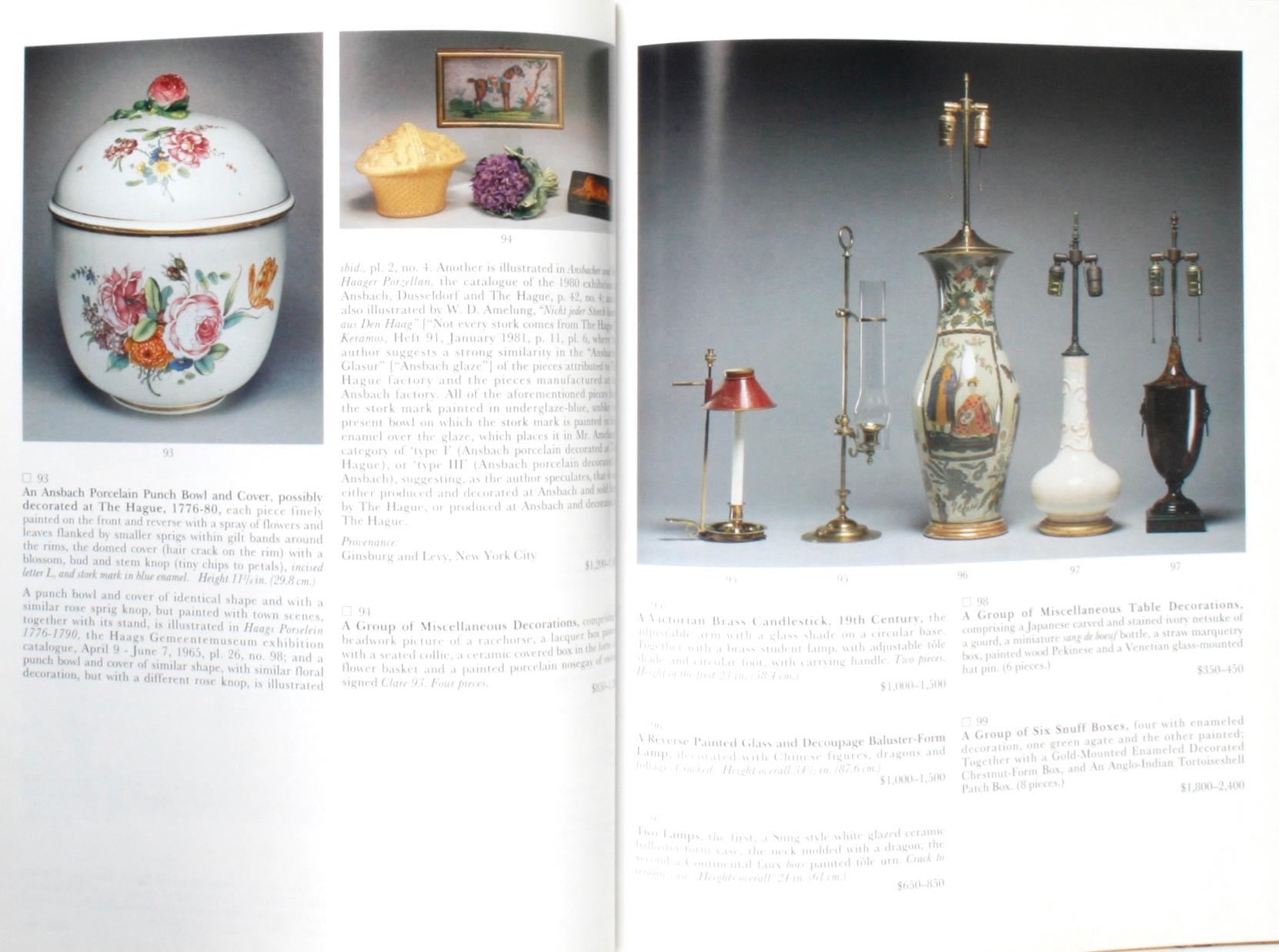 Sotheby's 1995 Catalogue, Property from the Collection of the Late Sister Parish 10