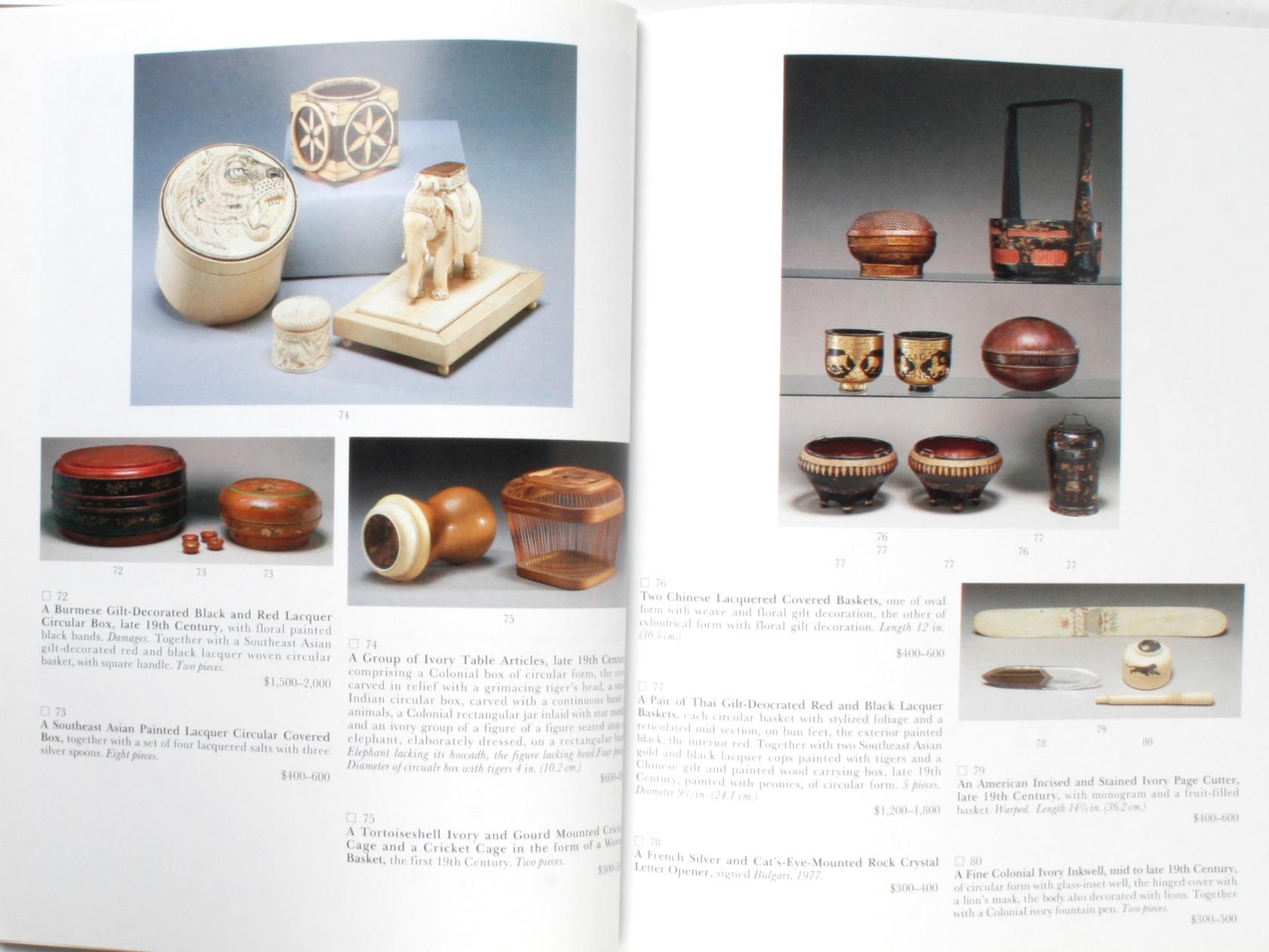 Sotheby's 1995 Catalogue, Property from the Collection of the Late Sister Parish 13