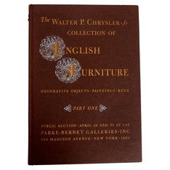 Sotheby's 2 Volume Set "Walter P. Chrysler, Jr Collection of English Furniture"