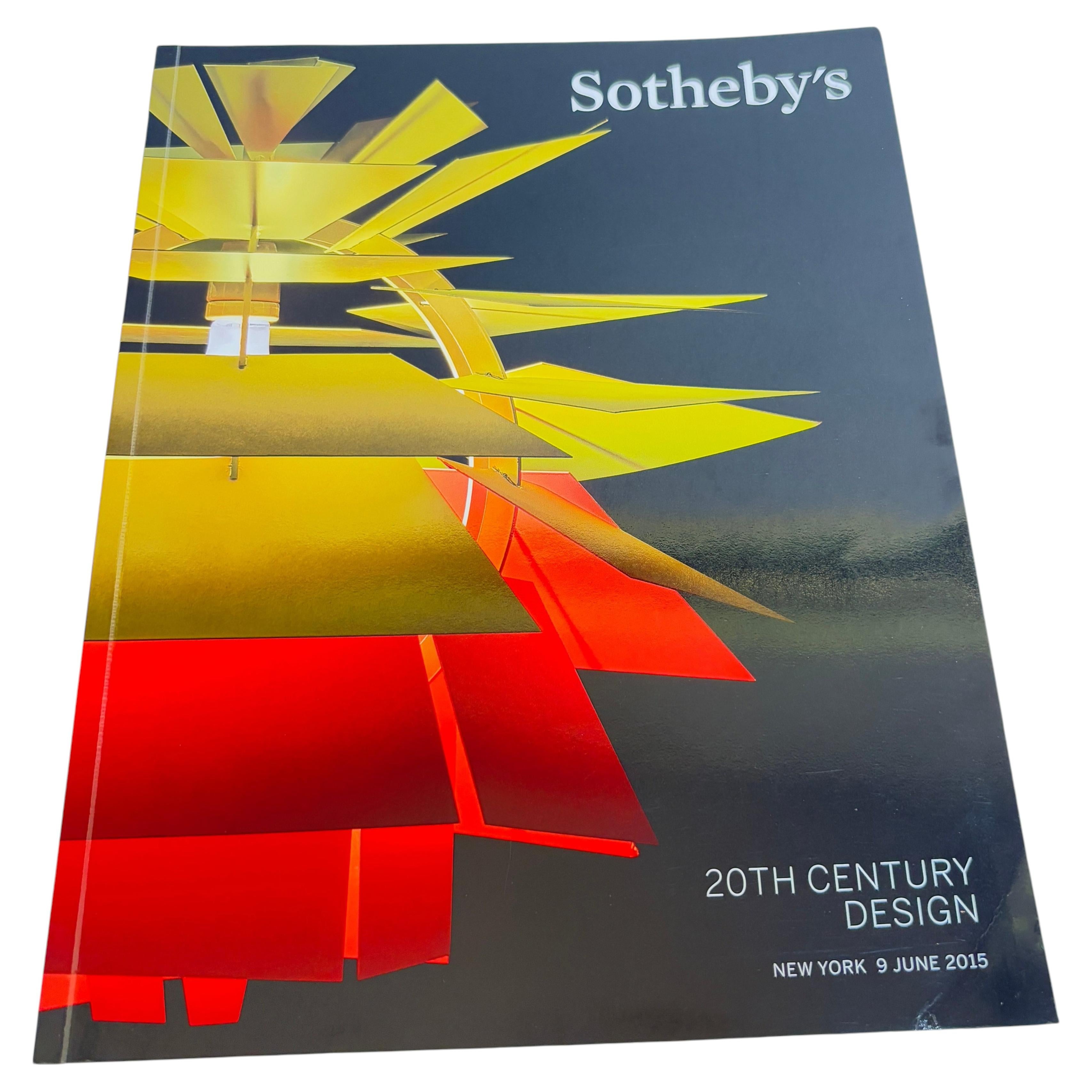 Sotheby's 20th Century Design Auction Catalogue, New York 2015 For Sale