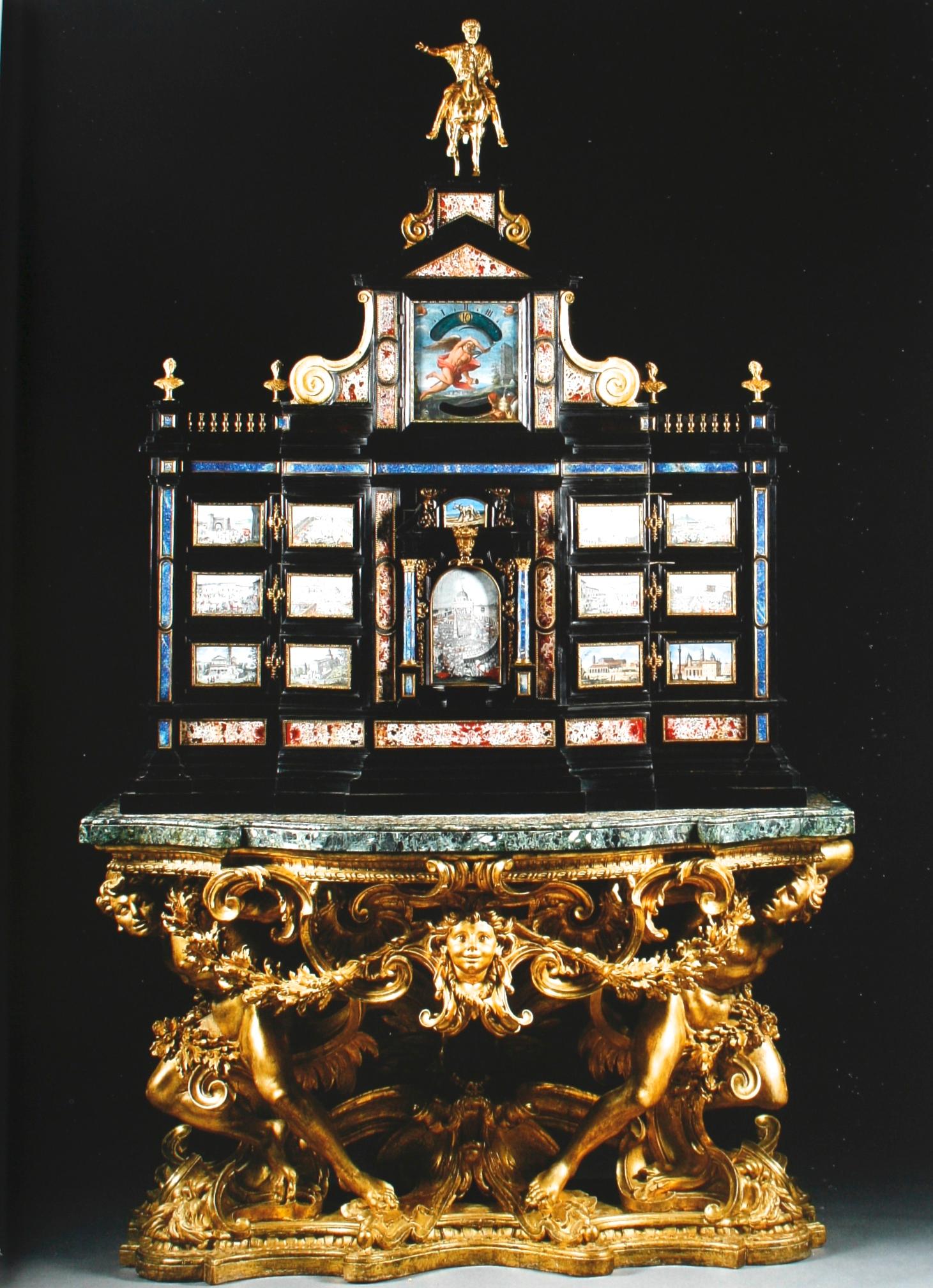 Sotheby's A Magnificent Roman Baroque Cabinet by Giacomo Herman, 12/2007 For Sale 1