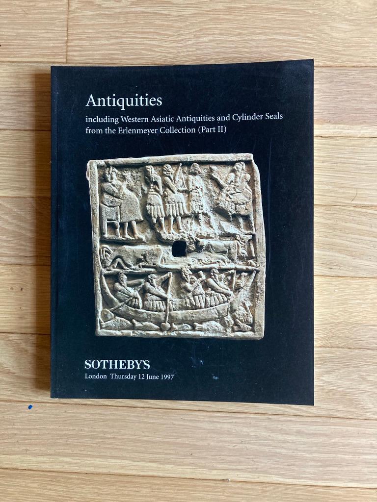 A set of 14 Sotheby's and Christie's Auction catalogs of Antiquities. Sales in London and New York dating from the 1990s and 2000s. These are incomparable reference materials, with top quality photography, of great pieces that often disappear into