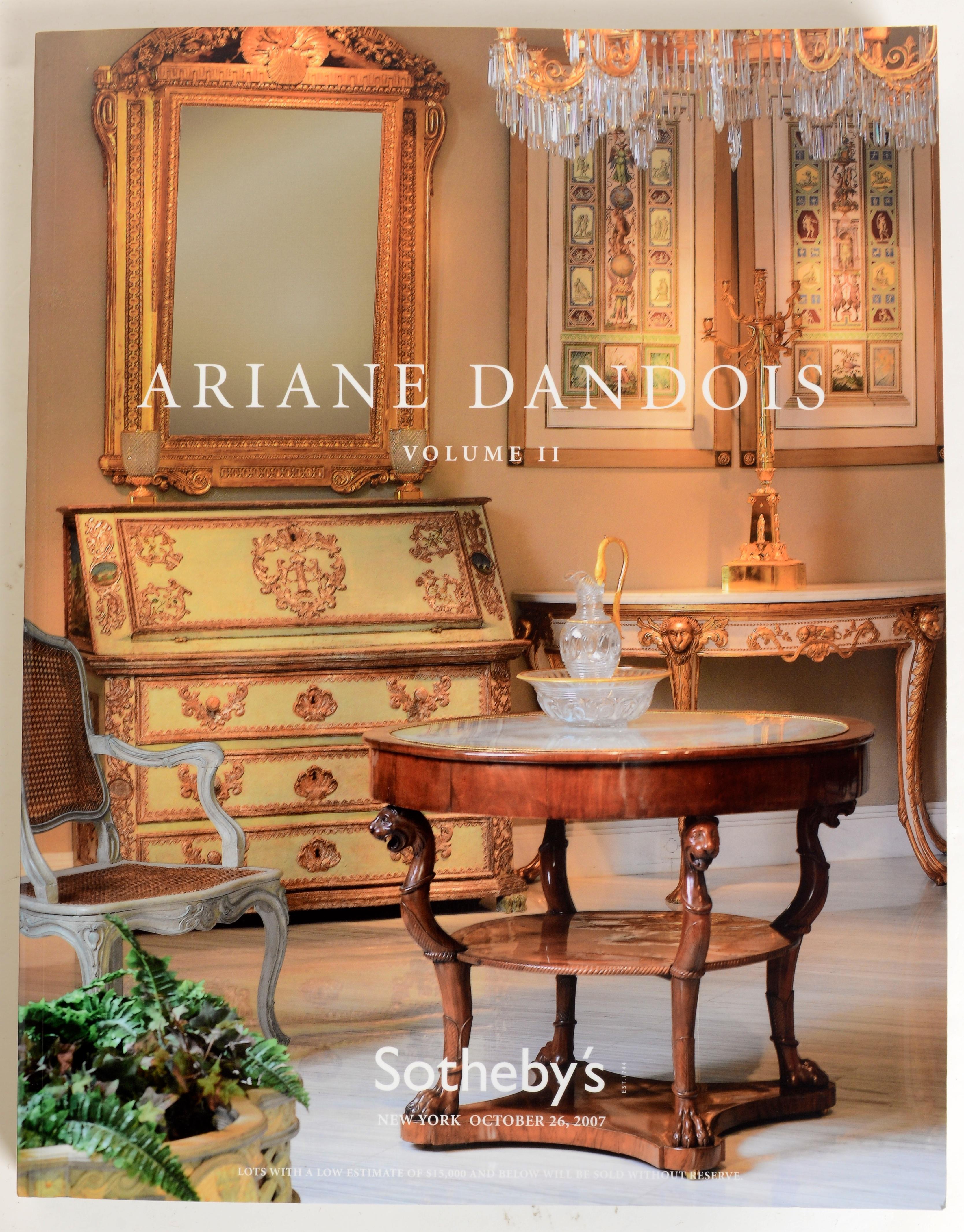 Sotheby's Ariane Dandois, octobre 2007, volumes I et II, 1ère édition en vente 2