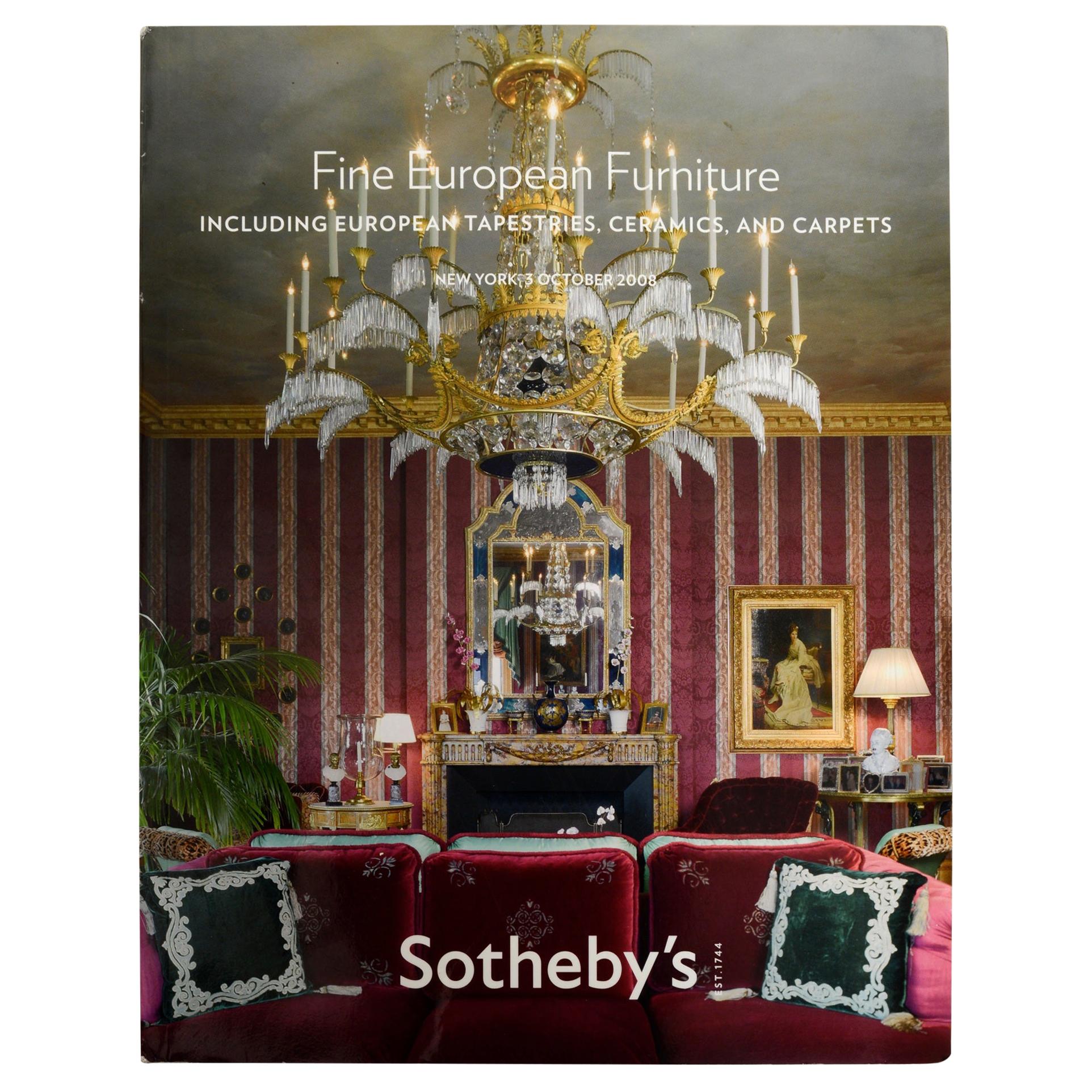 Sotheby’s Auction Catalog Fine European Furniture Ny October 2008