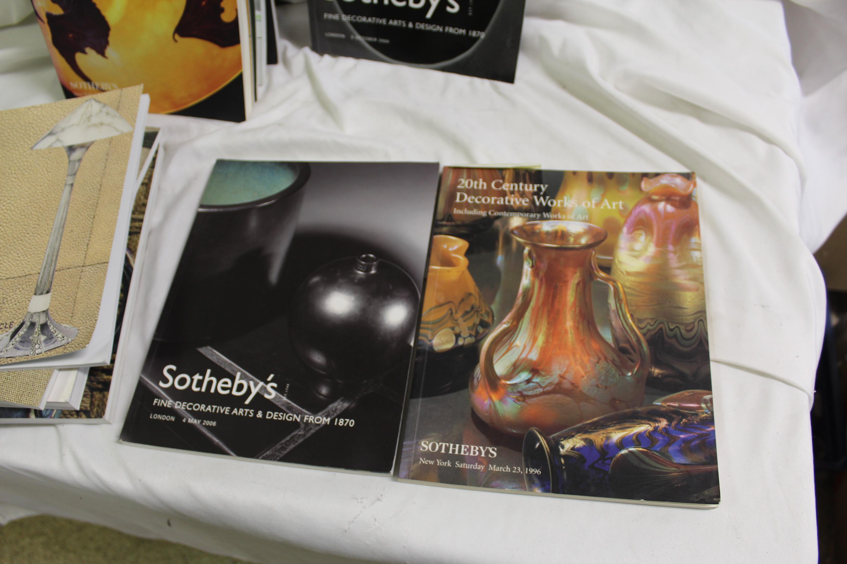 A collection of 15 Sotheby's Auction Catalog's . Most in the (Important 20 Th Century Decorative works of Art ) All in great condition from a collector of Art Deco . 100,s more . Many more to follow .  Heavy to ship 